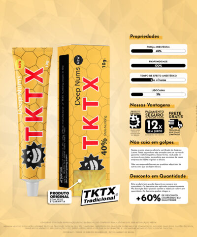 Pomada Anestésica TKTX Amarela 40%