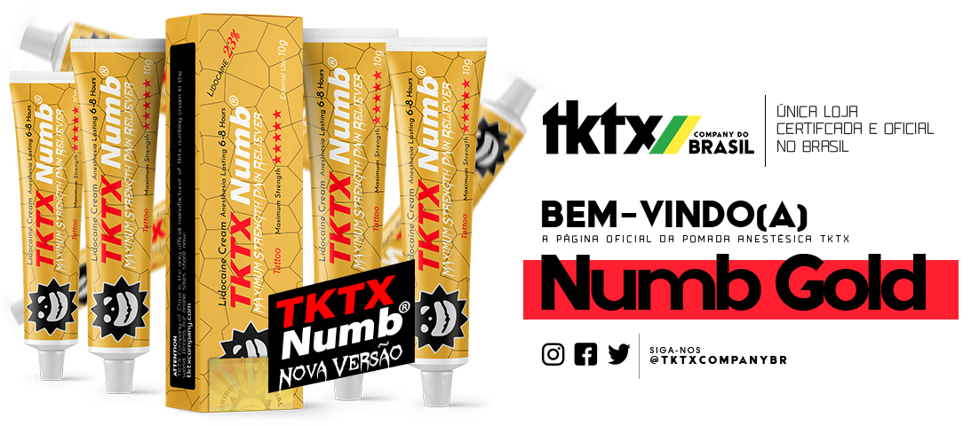 Pomada Anestésica TKTX Numb Gold - 23% Lidocaína